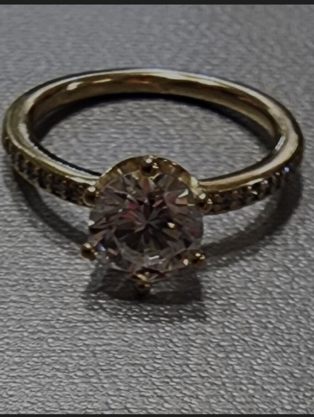 Authentic Pandora Clear Sparkling Crown Solitaire Ring